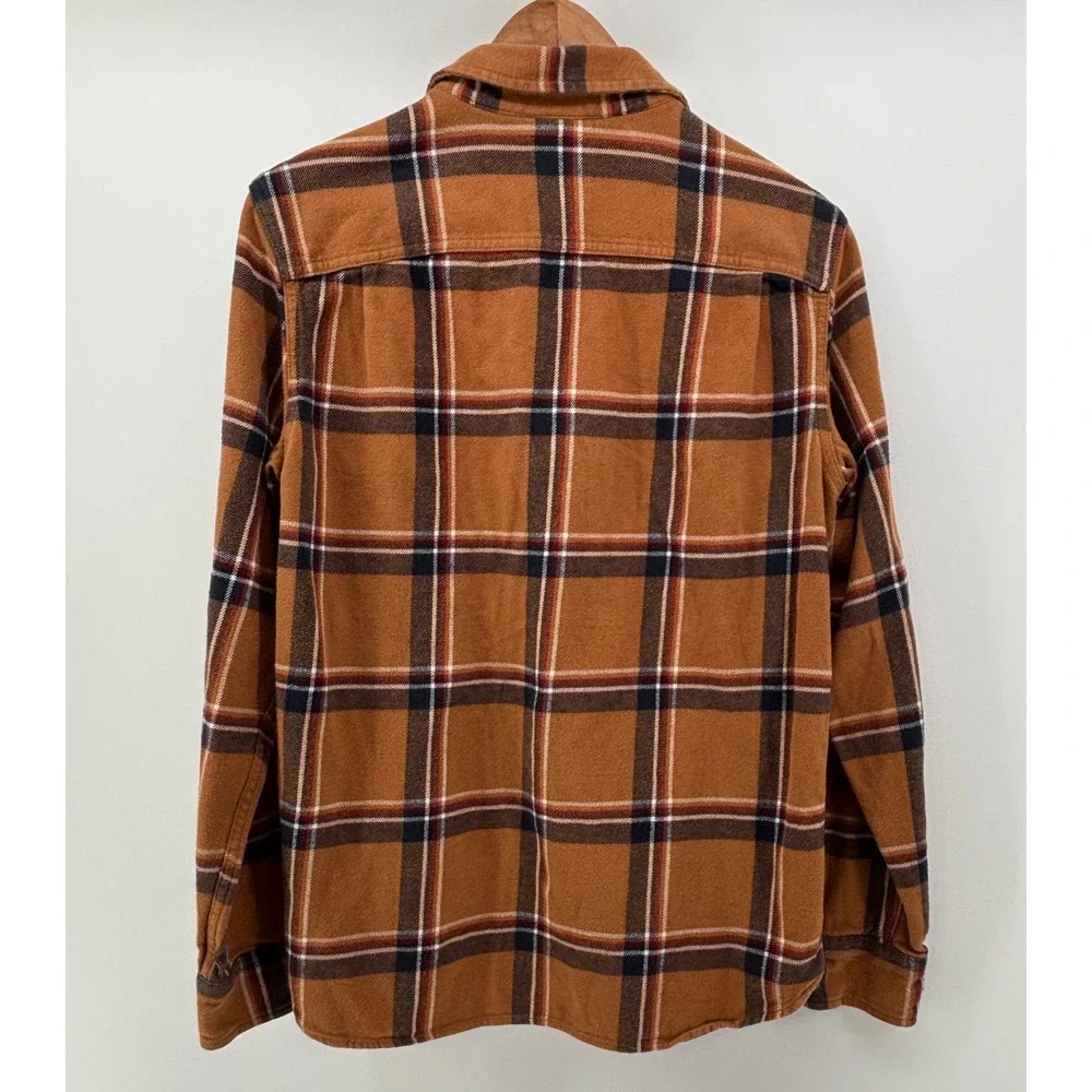 The North Face Arroyo Flannel Shirt Mens Small Brown Plaid 100% Cotton